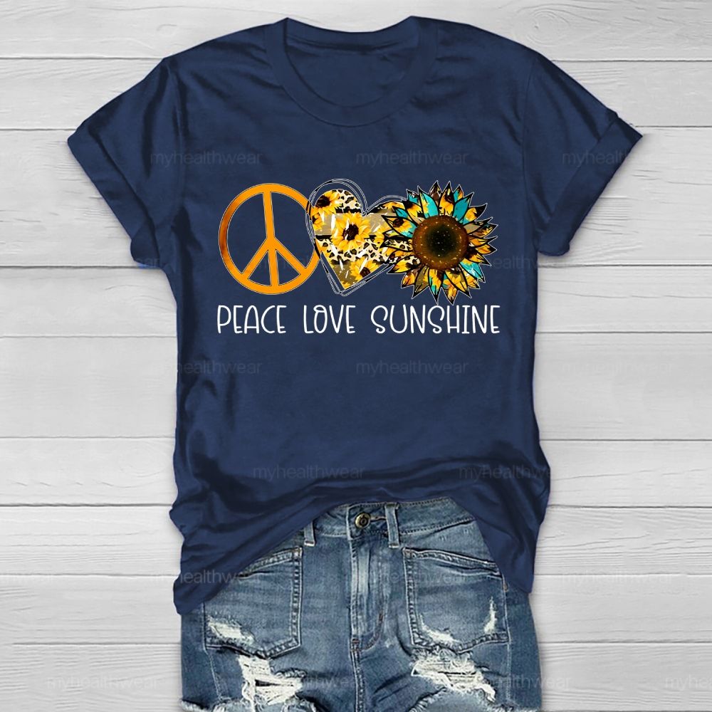 Peace Love Sunshine Graphics  Healthwear T-shirt