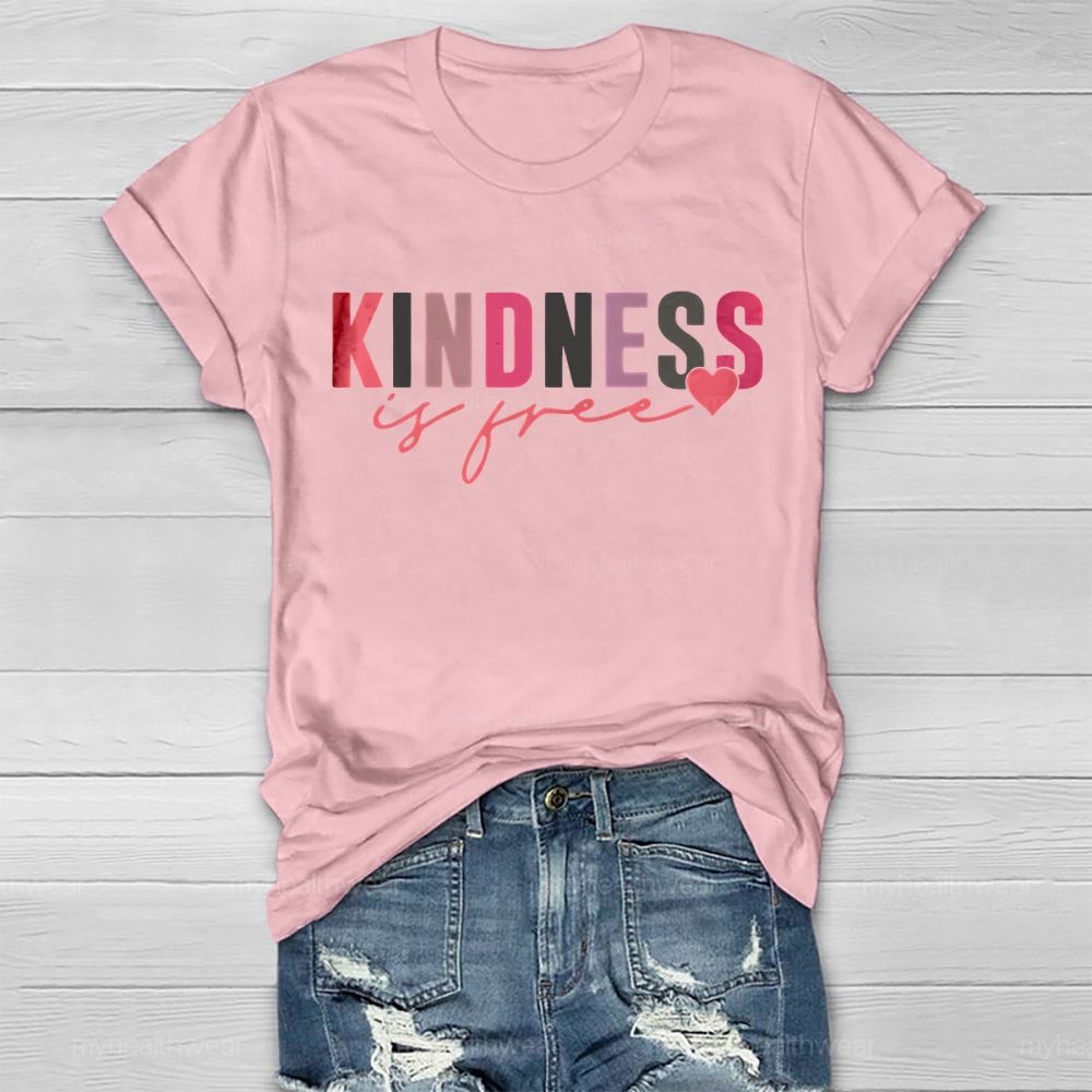 Kindness Is Free Love Letters  Healthwear T-shirt