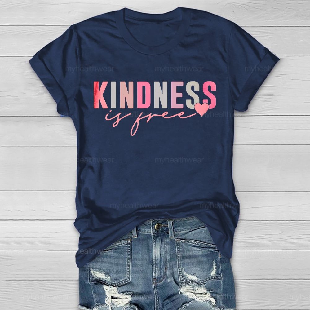 Kindness Is Free Love Letters  Healthwear T-shirt