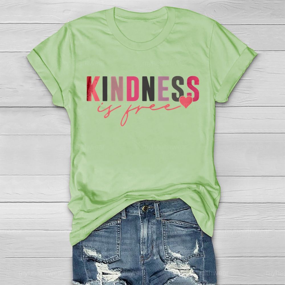 Kindness Is Free Love Letters  Healthwear T-shirt