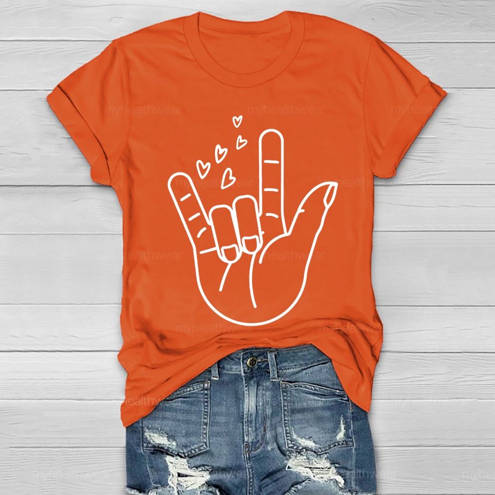 Love Gesture Heart  Healthwear T-shirt