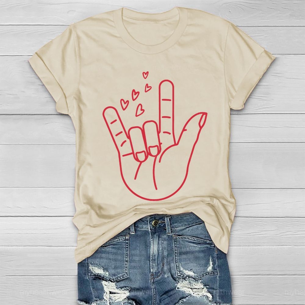Love Gesture Heart  Healthwear T-shirt