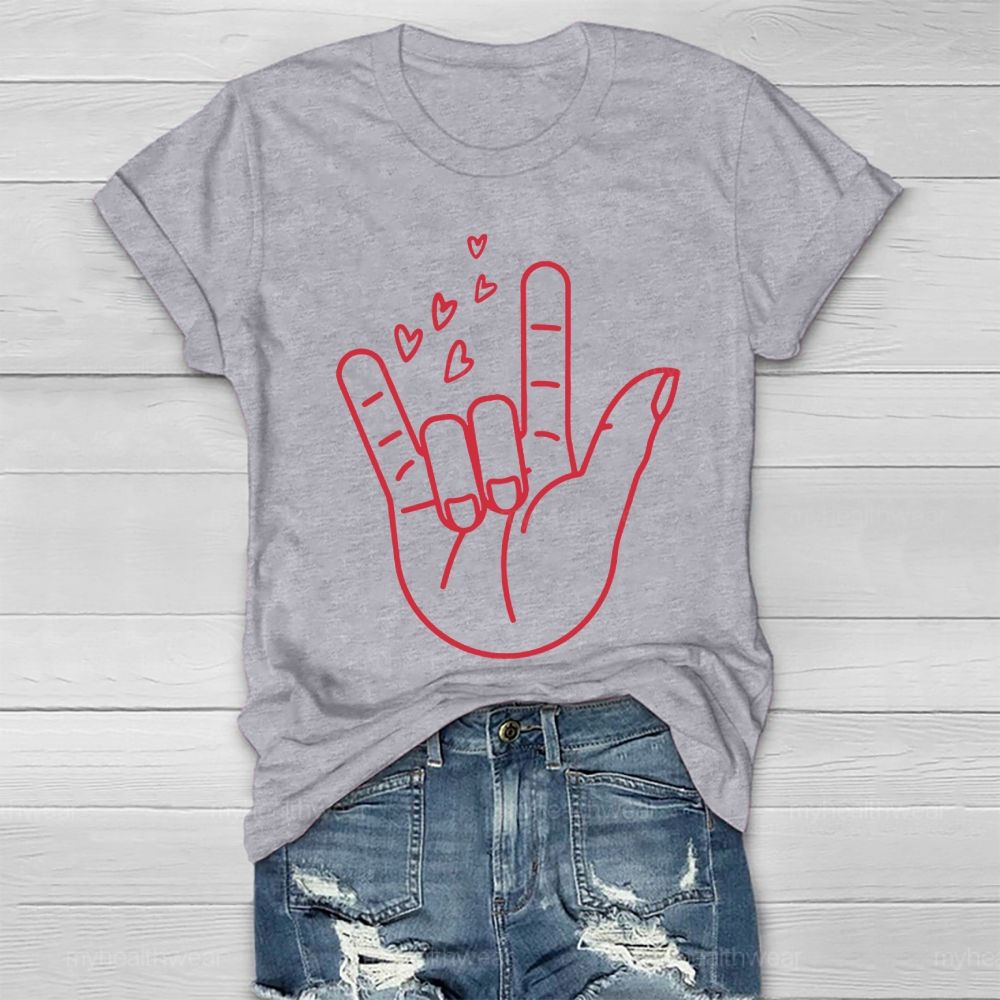 Love Gesture Heart  Healthwear T-shirt