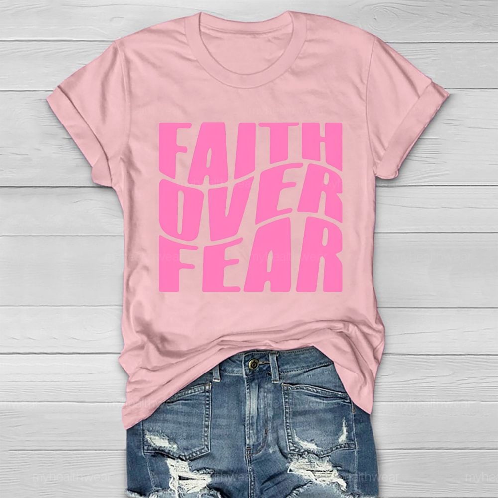 Faith Over Fear Christian  Healthwear T-shirt