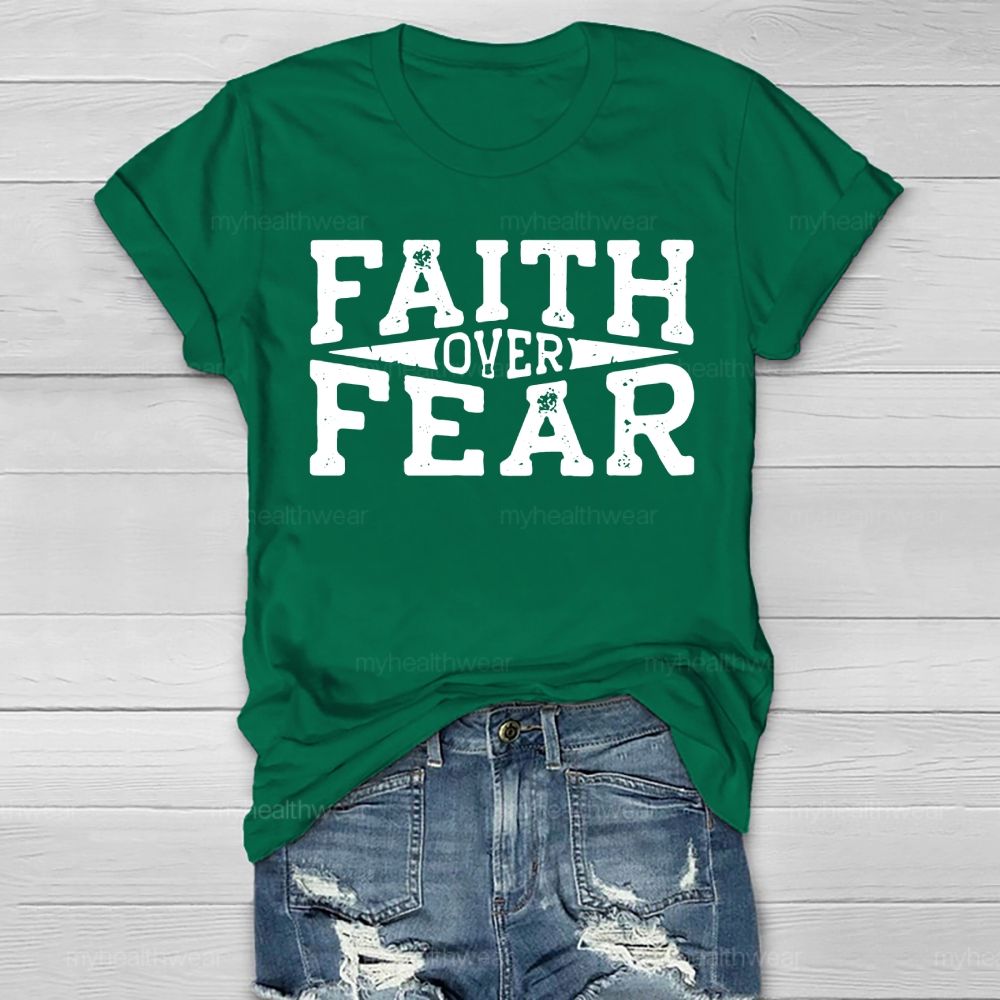 Faith Over Fear Christian Healthwear T-shirt