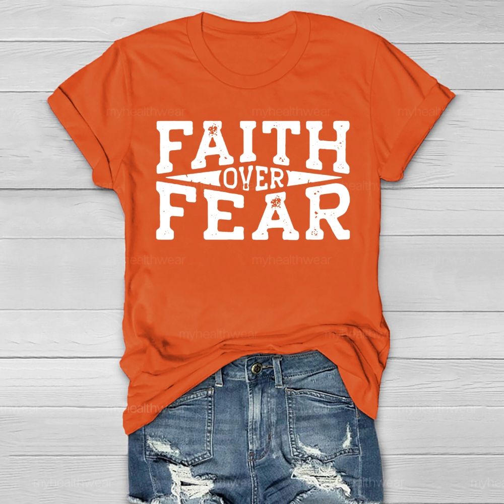 Faith Over Fear Christian Healthwear T-shirt