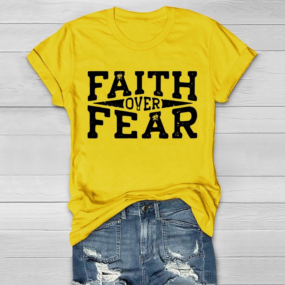 Faith Over Fear Christian Healthwear T-shirt