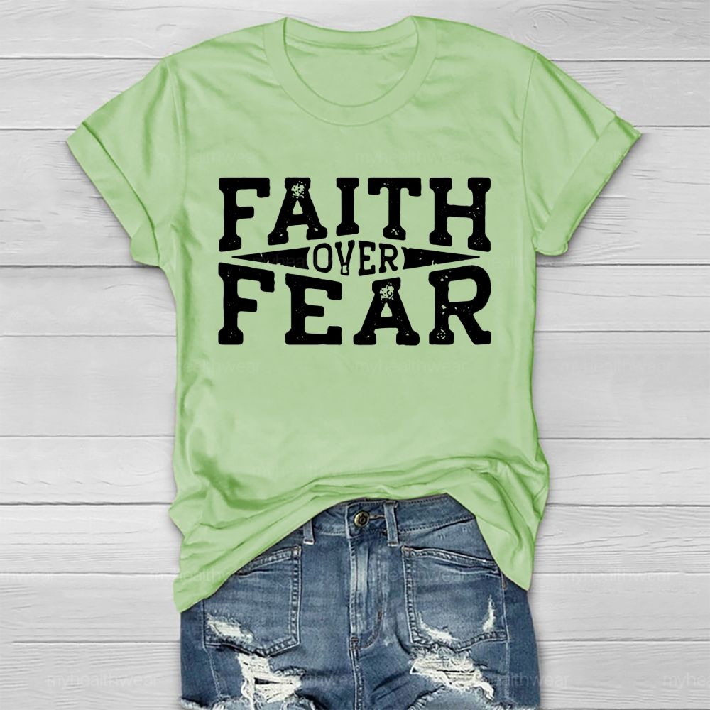 Faith Over Fear Christian Healthwear T-shirt