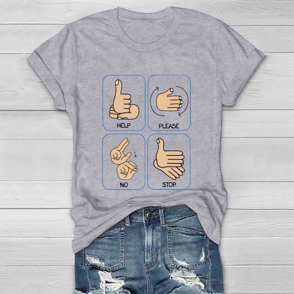 Help   Please   No  Stop   Healthwear T-shirt