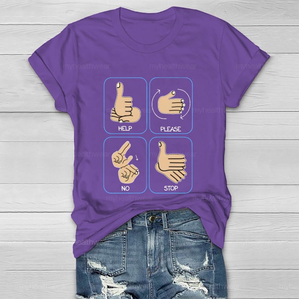 Help   Please   No  Stop   Healthwear T-shirt