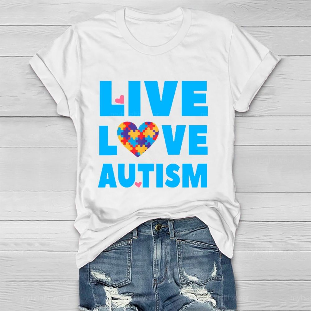 Live Love Autism  Healthwear T-shirt