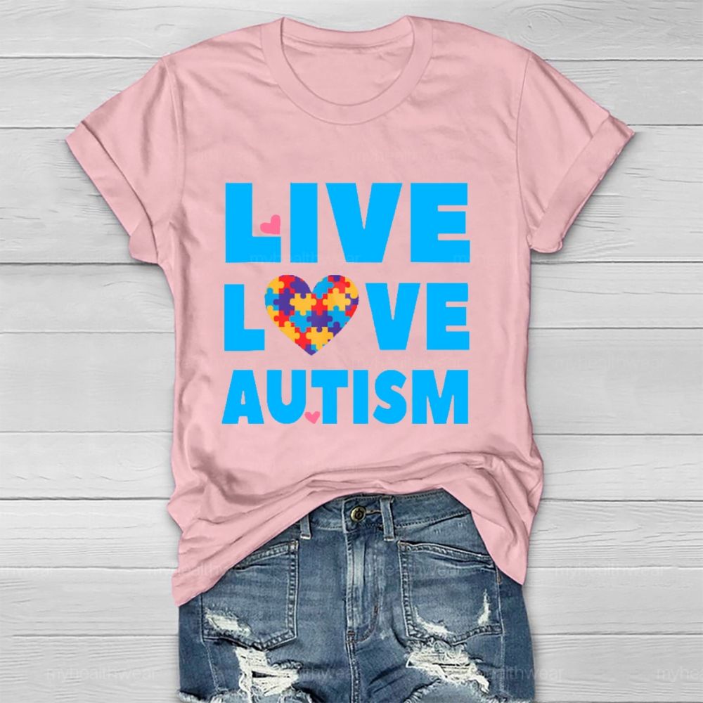 Live Love Autism  Healthwear T-shirt
