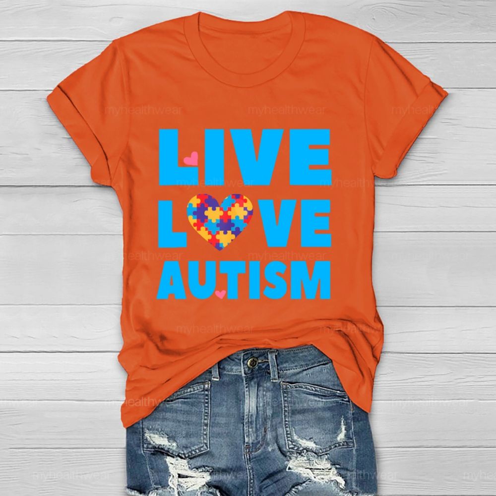 Live Love Autism  Healthwear T-shirt