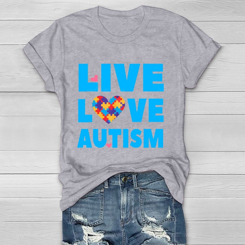 Live Love Autism  Healthwear T-shirt