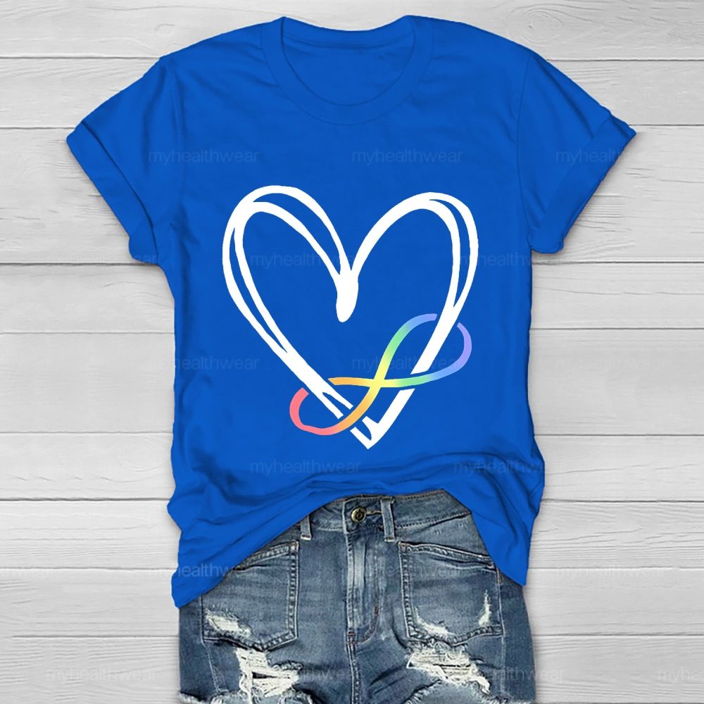 Infinity Symbol Heart  Healthwear T-shirt