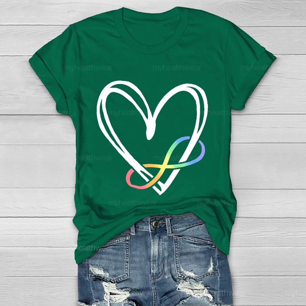 Infinity Symbol Heart  Healthwear T-shirt