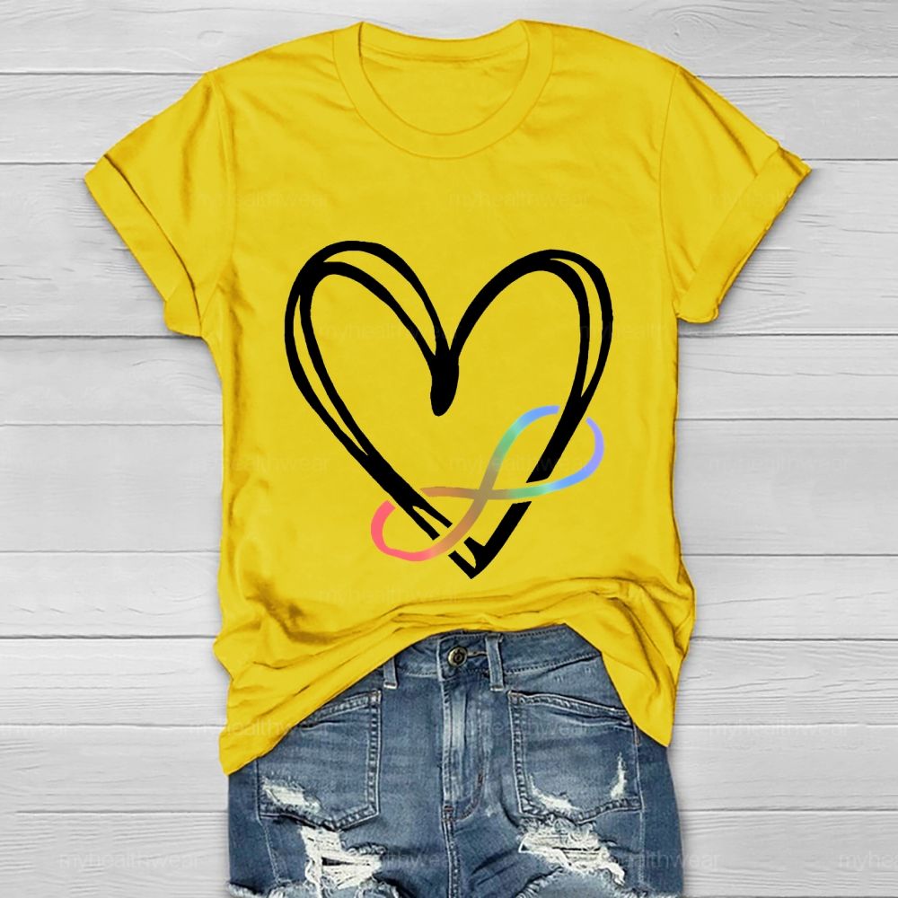 Infinity Symbol Heart  Healthwear T-shirt