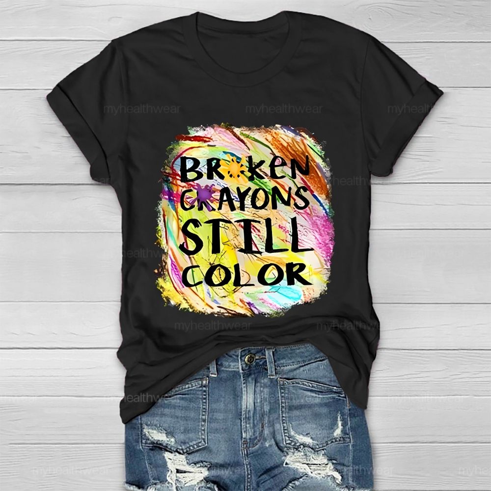 Broken Crayons Still Color Pattern  Healthwear T-shirt
