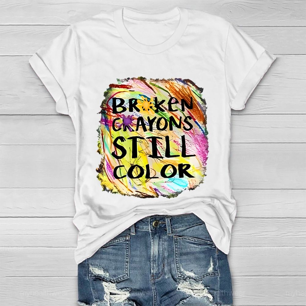 Broken Crayons Still Color Pattern  Healthwear T-shirt