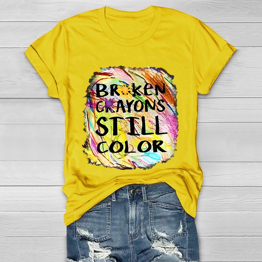 Broken Crayons Still Color Pattern  Healthwear T-shirt
