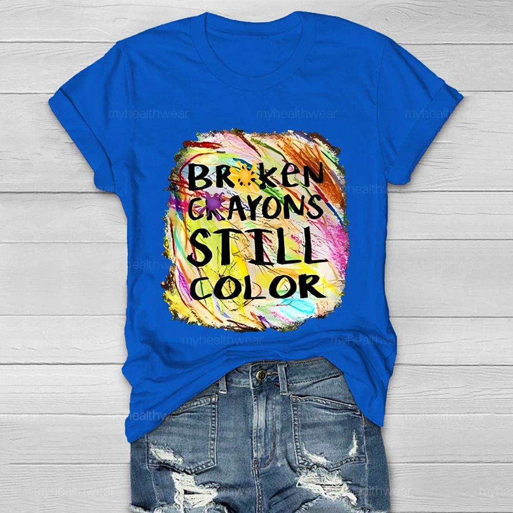 Broken Crayons Still Color Pattern  Healthwear T-shirt