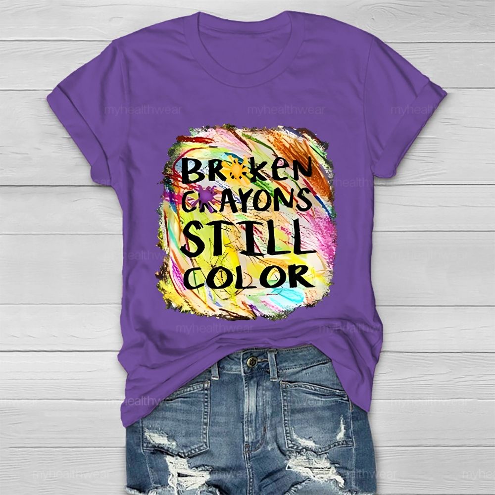 Broken Crayons Still Color Pattern  Healthwear T-shirt