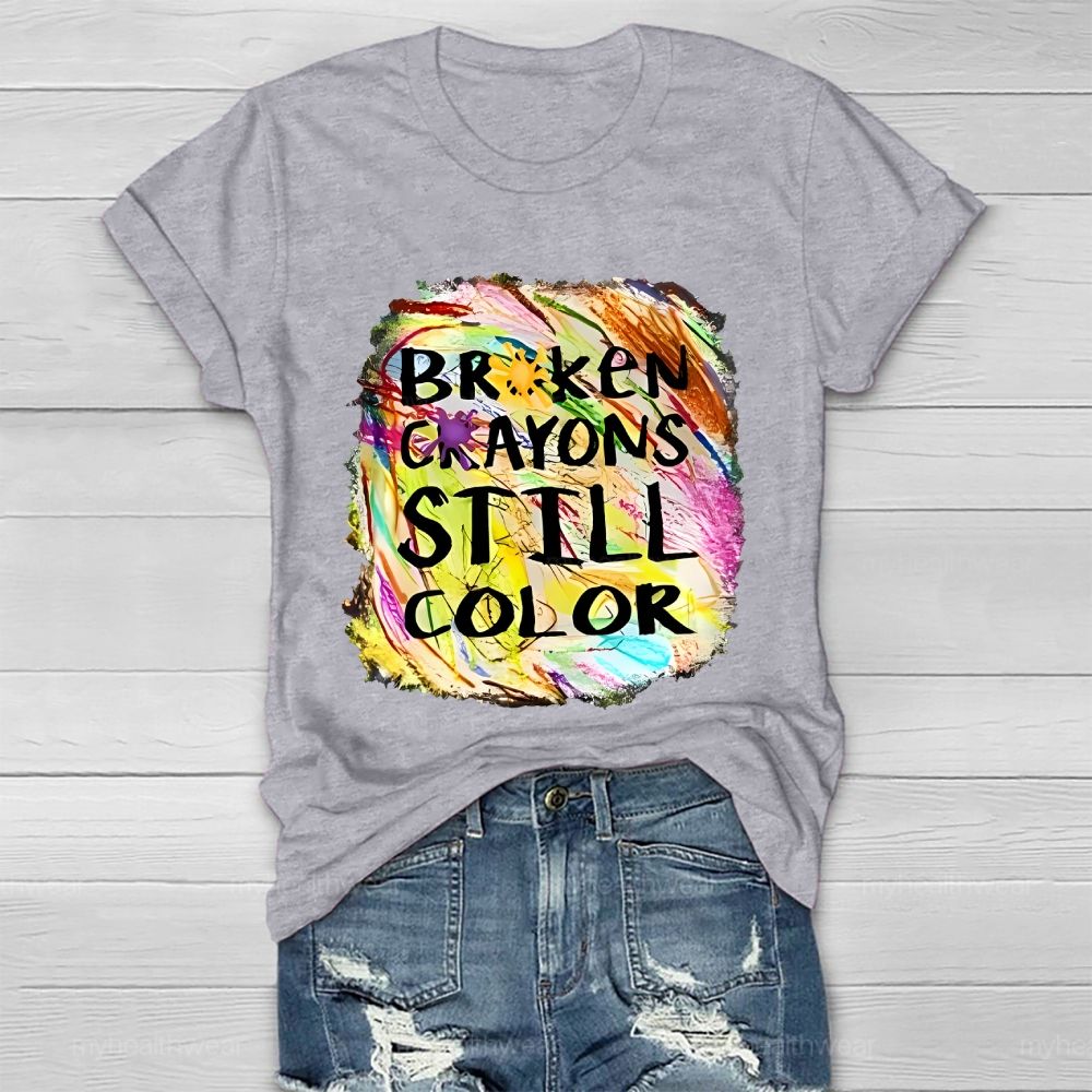 Broken Crayons Still Color Pattern  Healthwear T-shirt