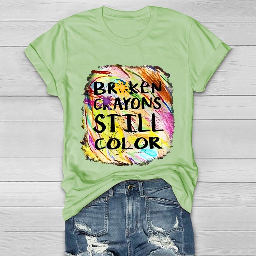 Broken Crayons Still Color Pattern  Healthwear T-shirt
