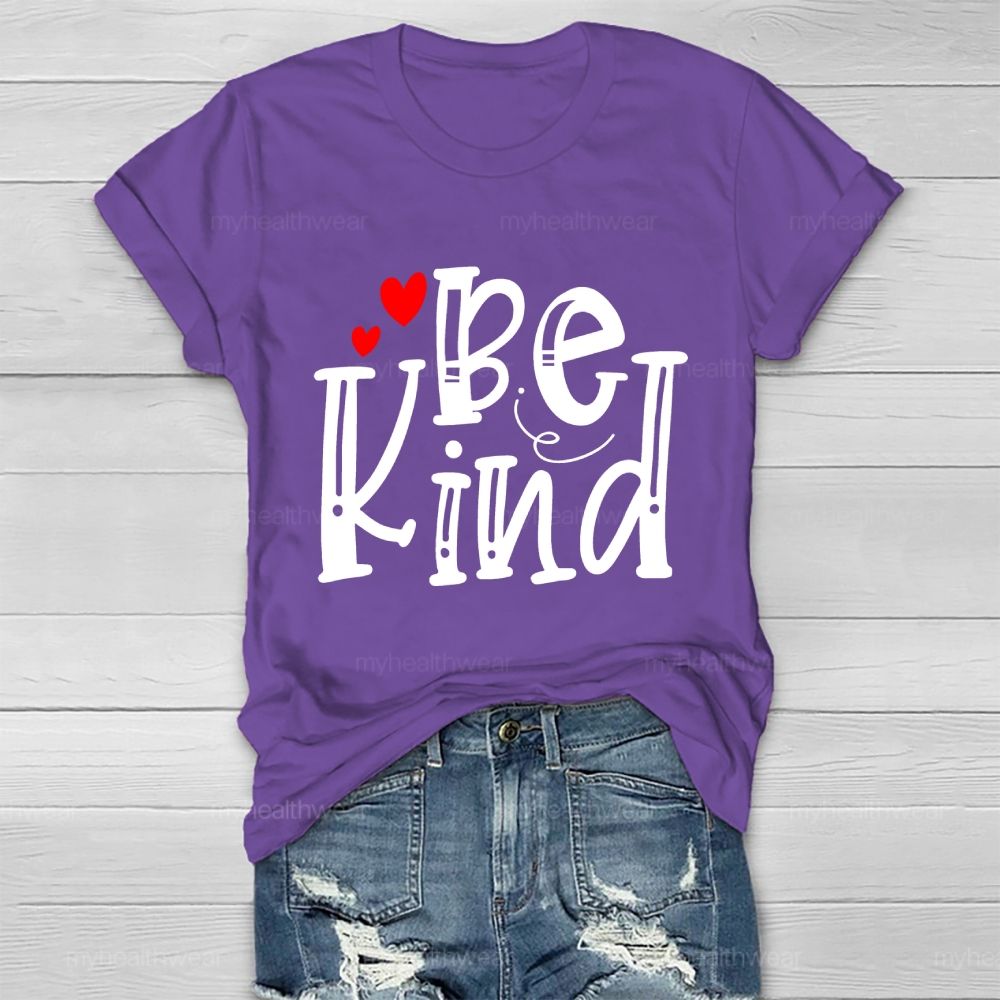 Be Kind Love Letters Graphics  Healthwear T-shirt