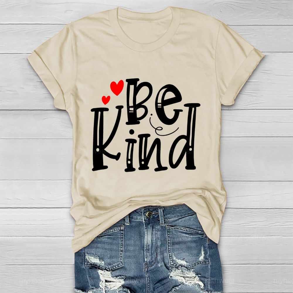 Be Kind Love Letters Graphics  Healthwear T-shirt