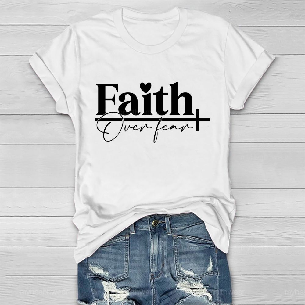 Faith Over Fear Graphic  Healthwear T-shirt
