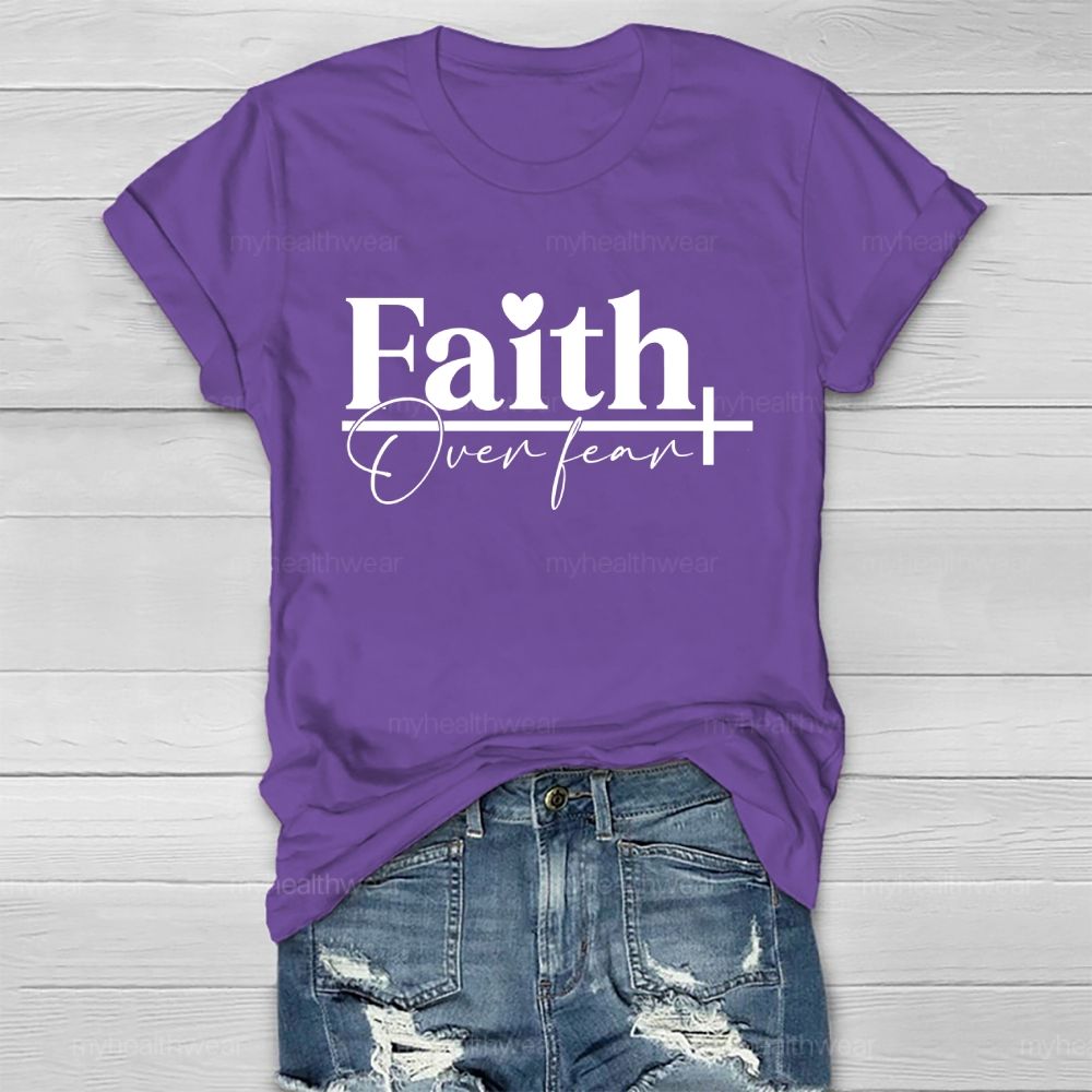 Faith Over Fear Graphic  Healthwear T-shirt