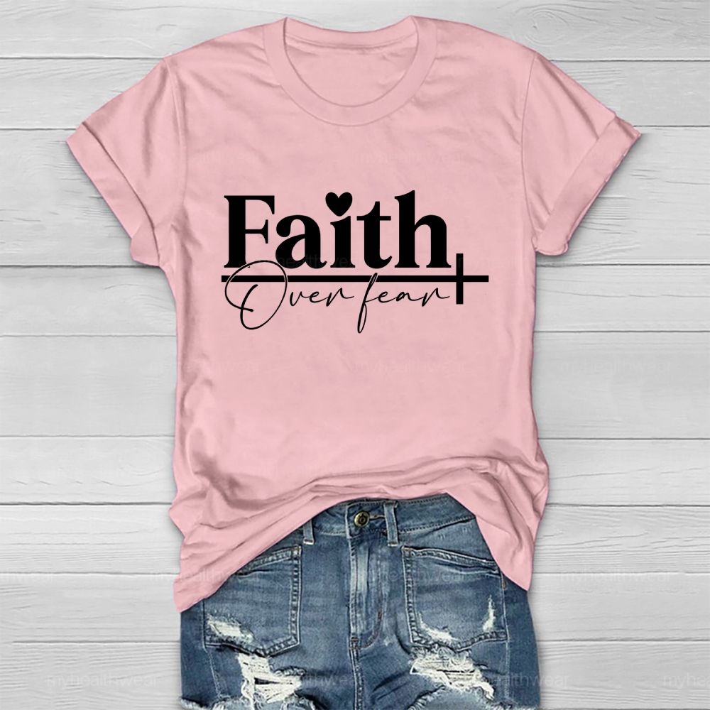 Faith Over Fear Graphic  Healthwear T-shirt