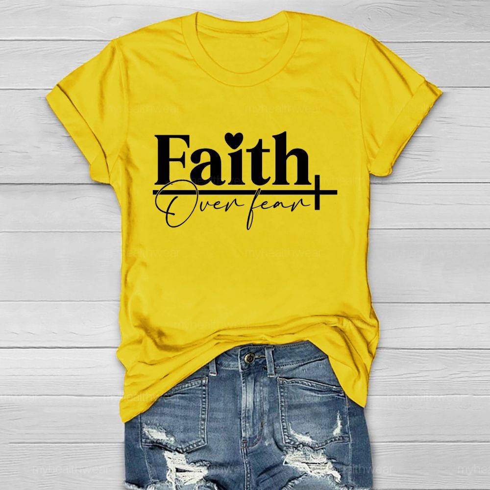 Faith Over Fear Graphic  Healthwear T-shirt