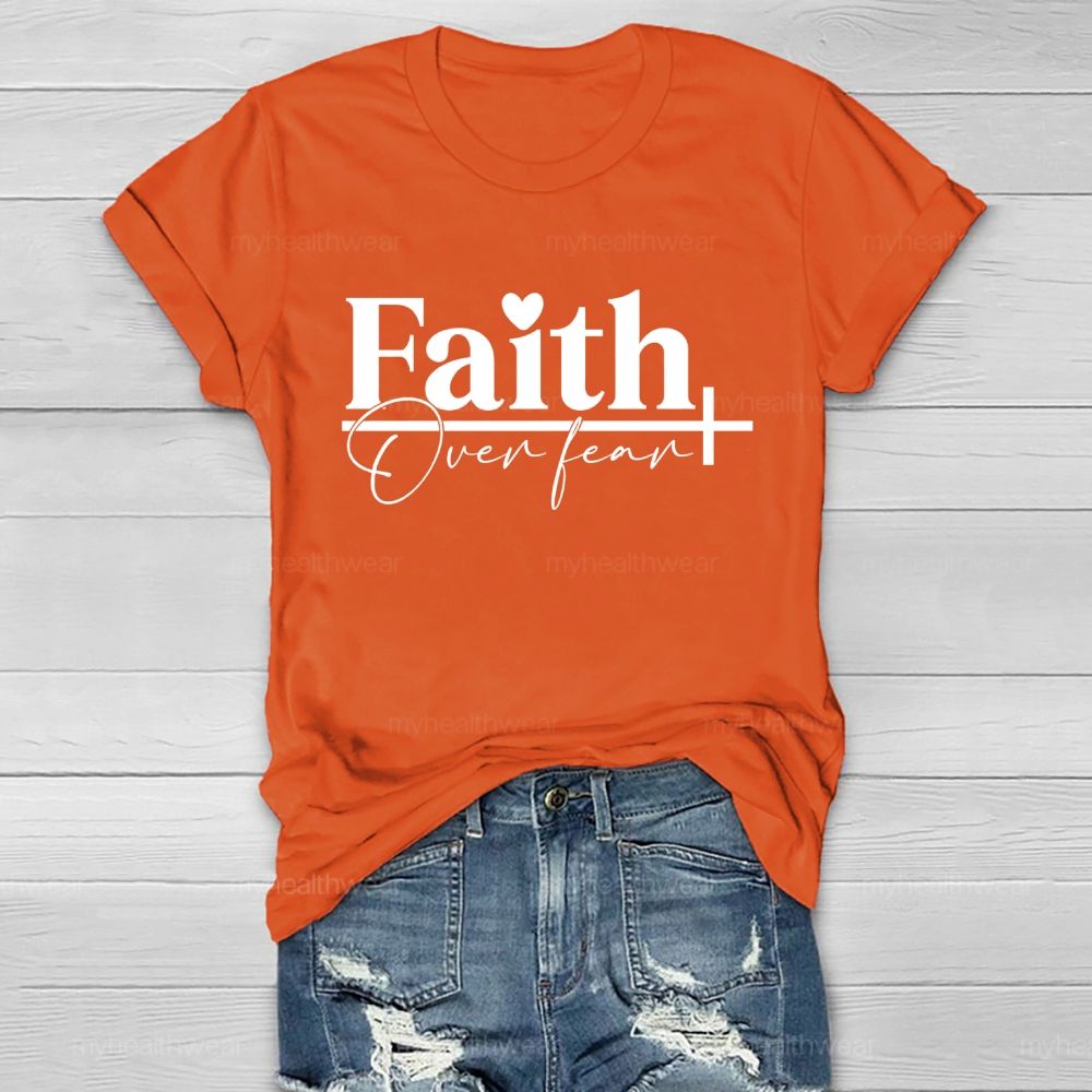 Faith Over Fear Graphic  Healthwear T-shirt
