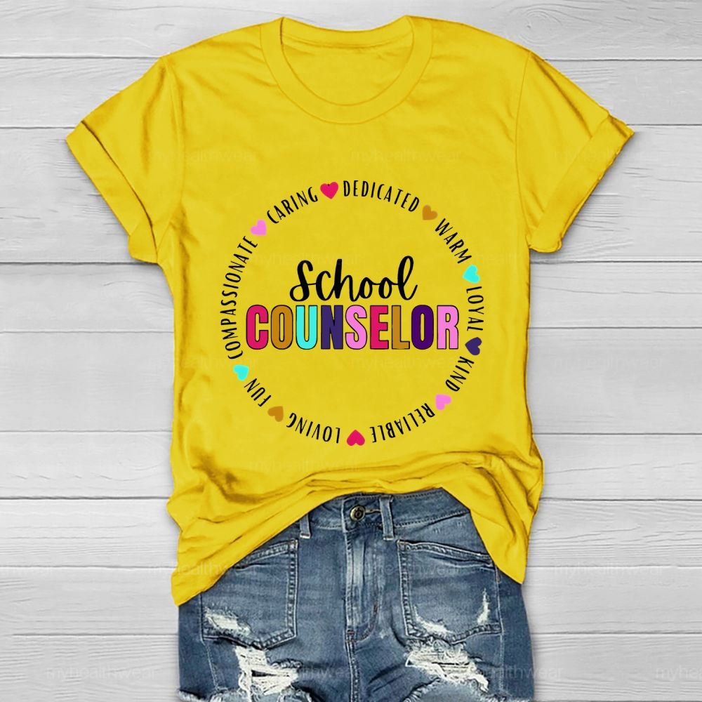 School Counselor  Fun  Compassionate   Healthwear T-shirt