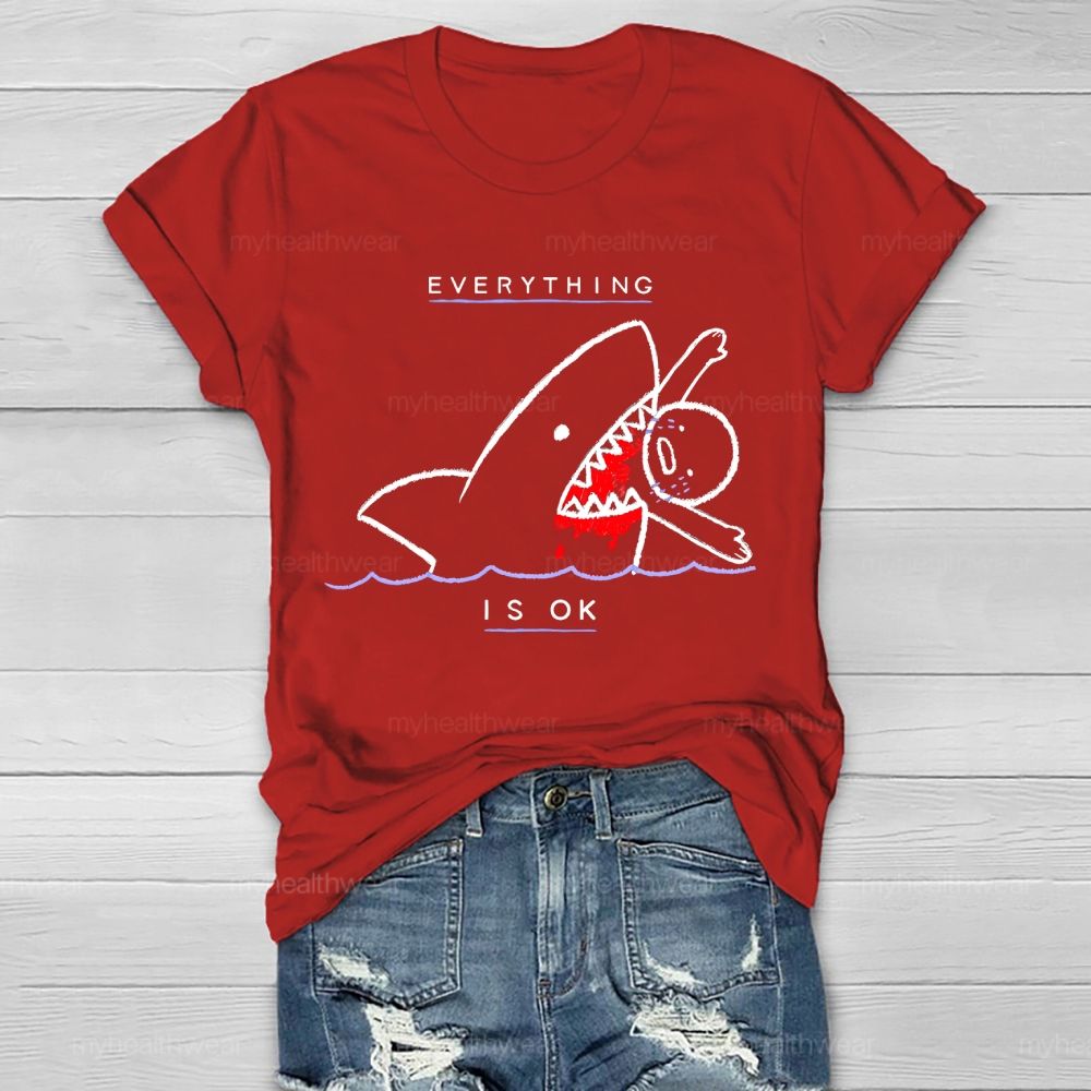 Everything Is Ok Pattern  Healthwear T-shirt