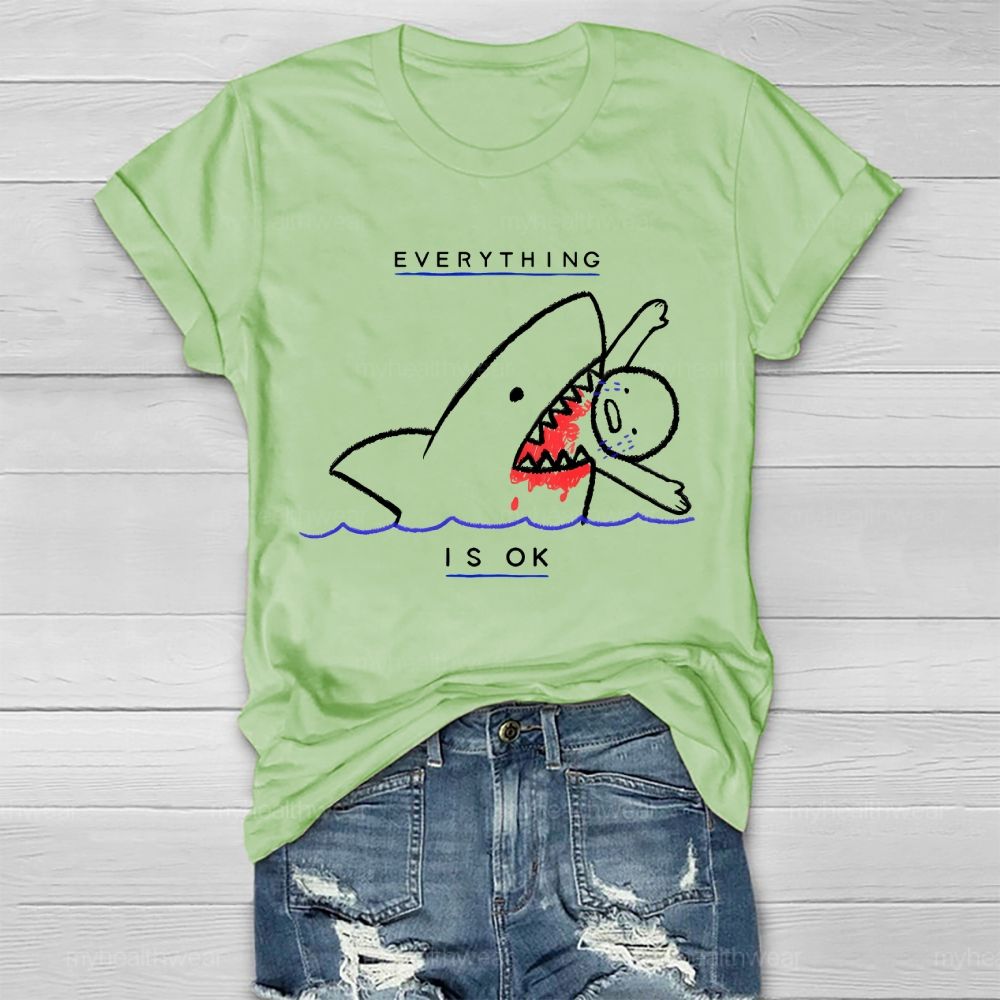 Everything Is Ok Pattern  Healthwear T-shirt