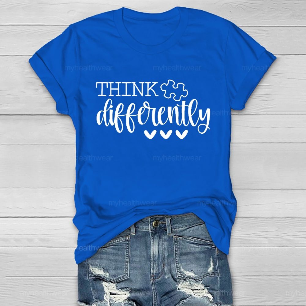 Think Differently  Letters  Healthwear T-shirt