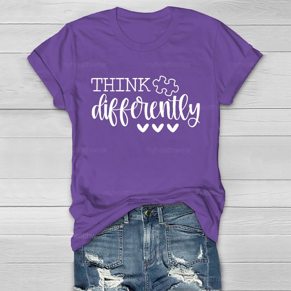 Think Differently  Letters  Healthwear T-shirt