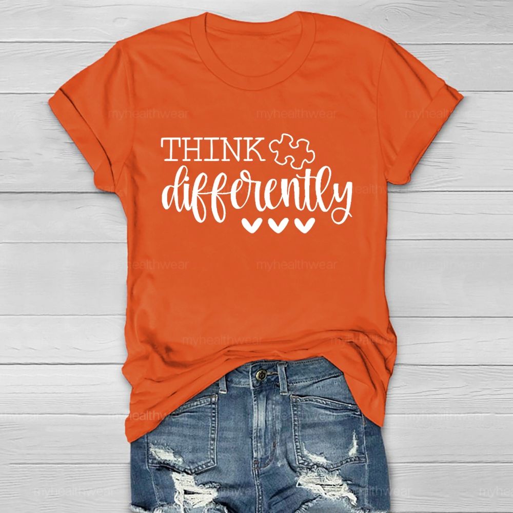 Think Differently  Letters  Healthwear T-shirt