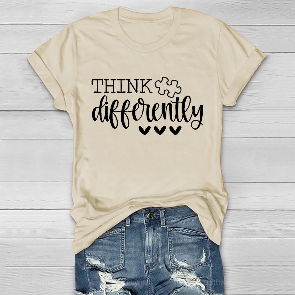Think Differently  Letters  Healthwear T-shirt