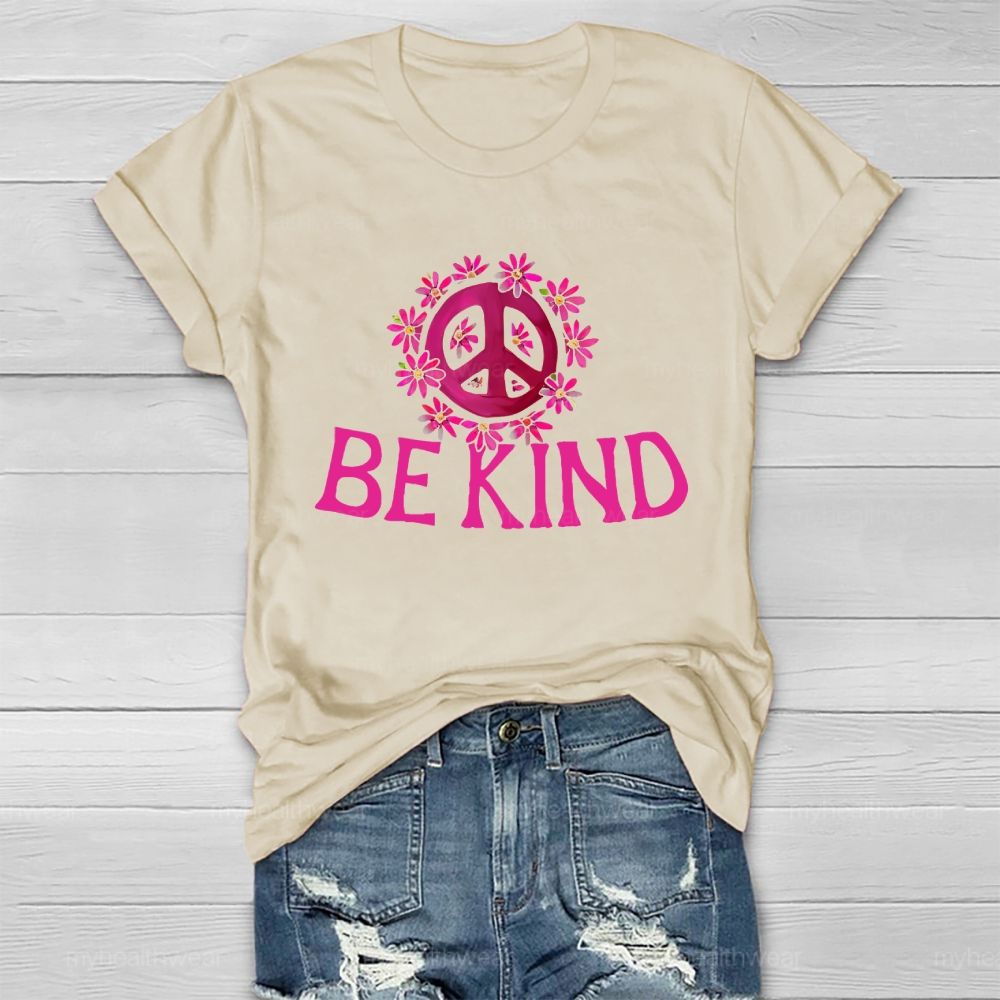 Be Kind Flowers Symbols  Healthwear T-shirt