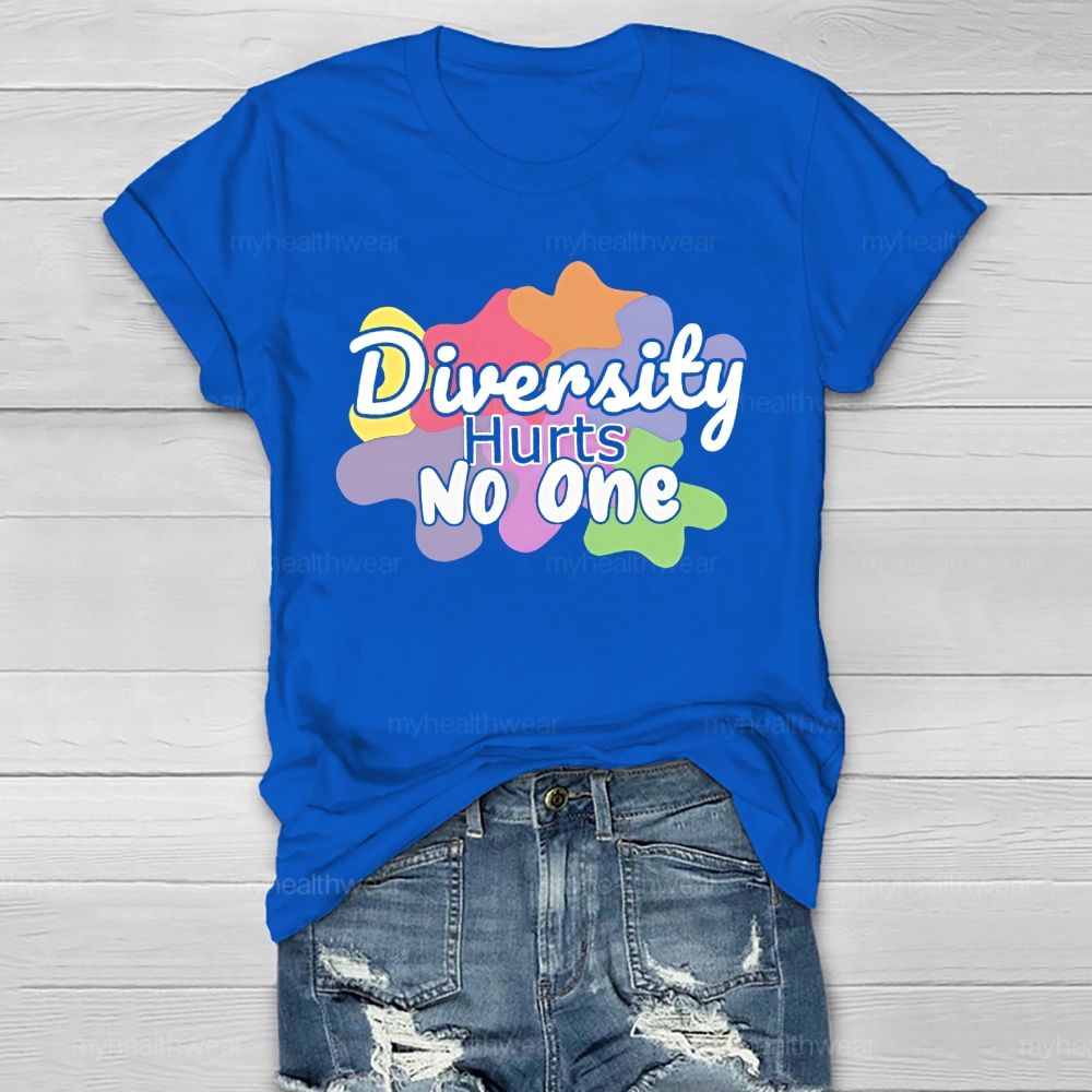 Diversity Hurts No One   Healthwear T-shirt