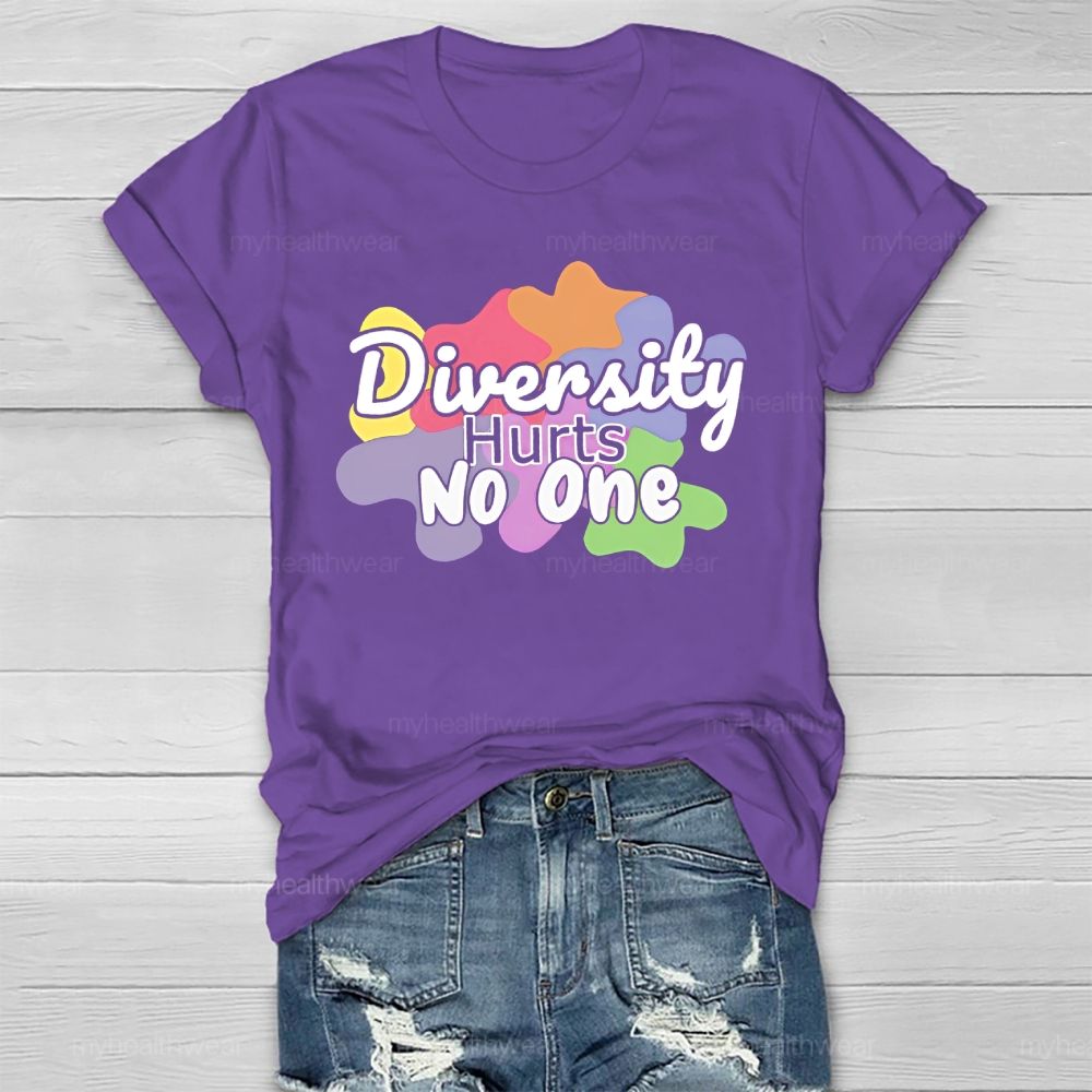 Diversity Hurts No One   Healthwear T-shirt
