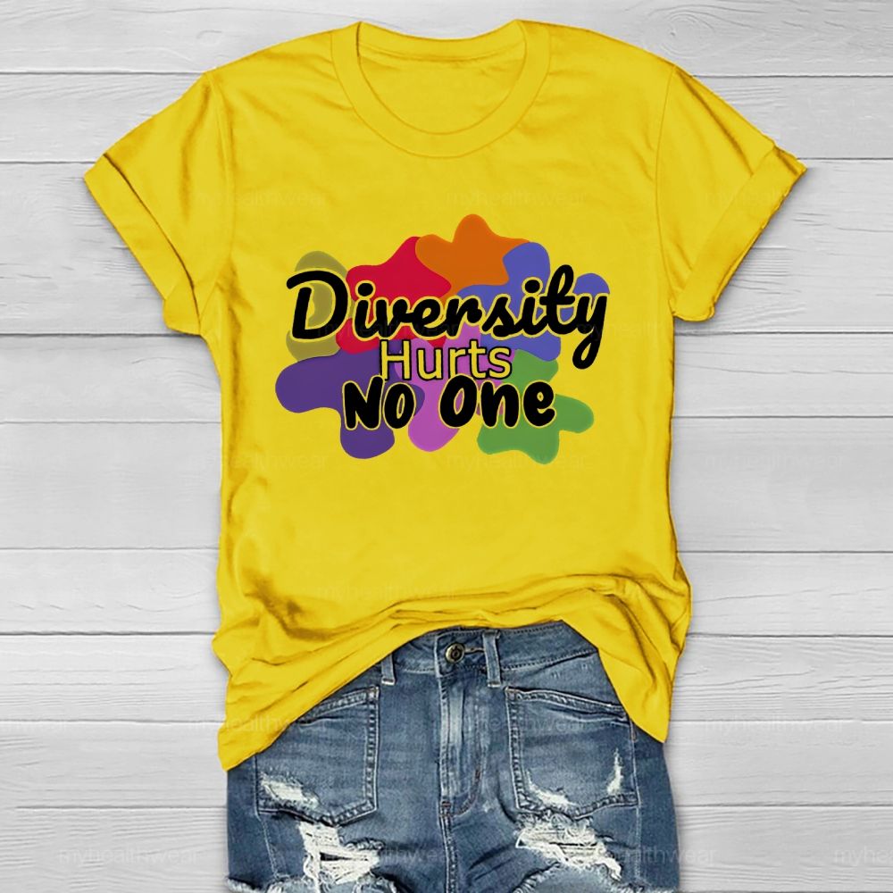 Diversity Hurts No One   Healthwear T-shirt
