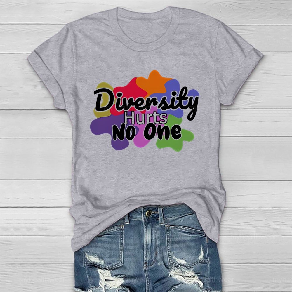 Diversity Hurts No One   Healthwear T-shirt