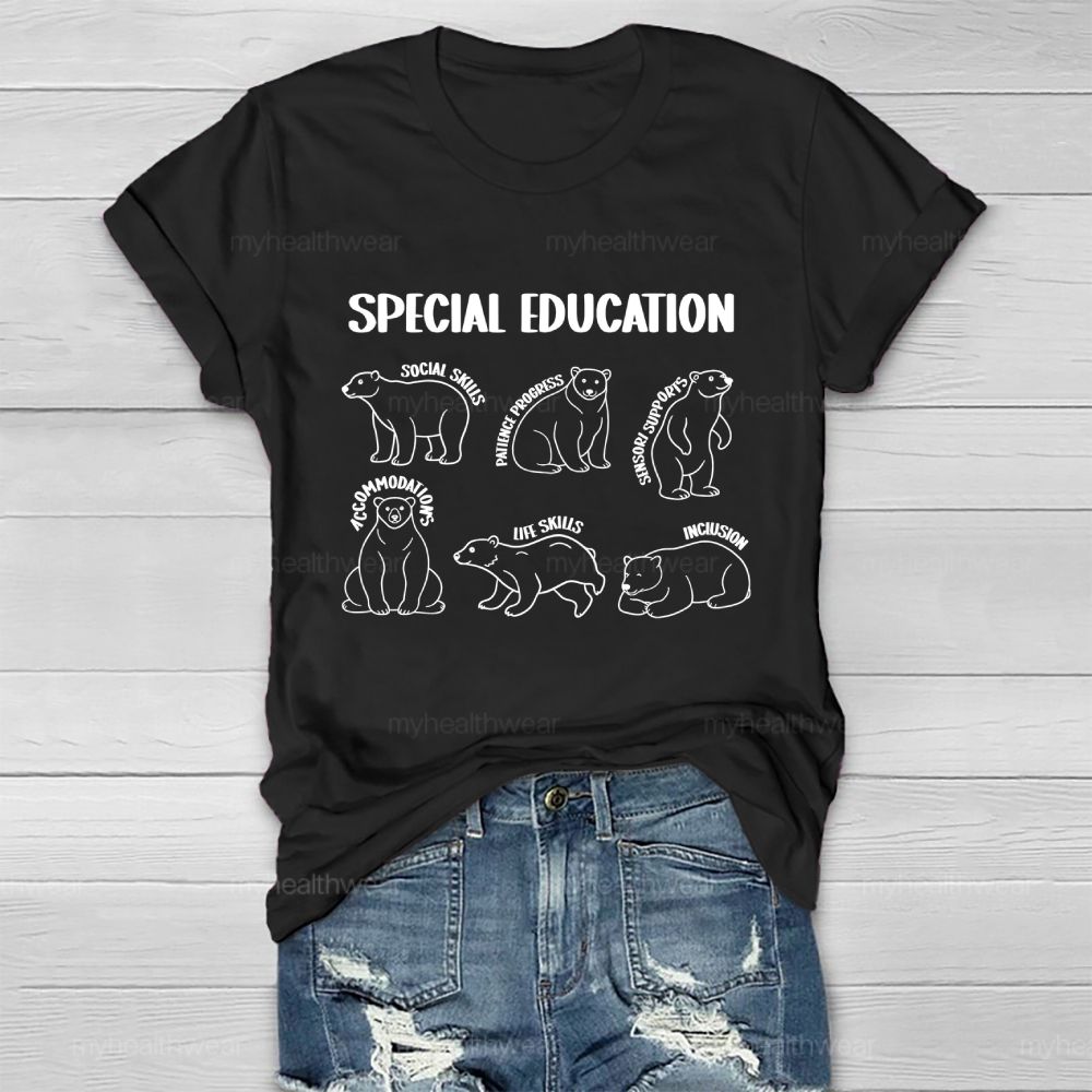 Special Education  Social Skills  Patience Progress   Healthwear T-shirt