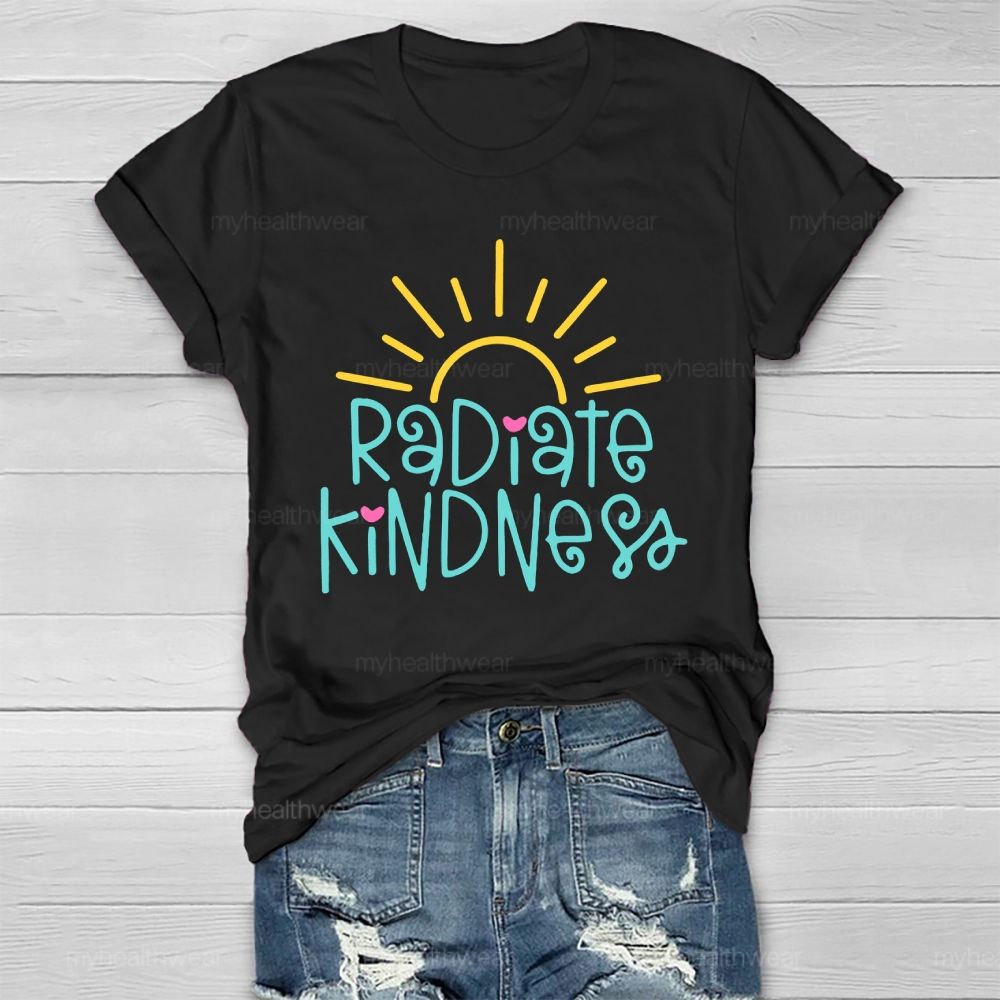 Radiate Kindness Letters  Healthwear T-shirt