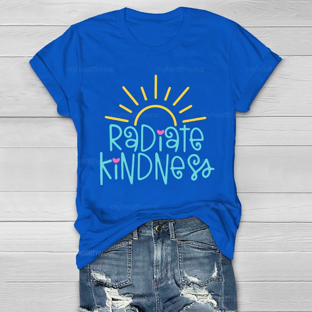 Radiate Kindness Letters  Healthwear T-shirt